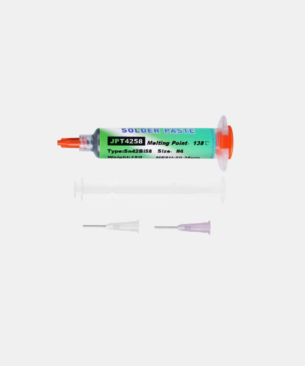 Flintronic 15g Sn42/Bi58 Lead Free Solder Paste, 138°C Low Temperature Flux Paste