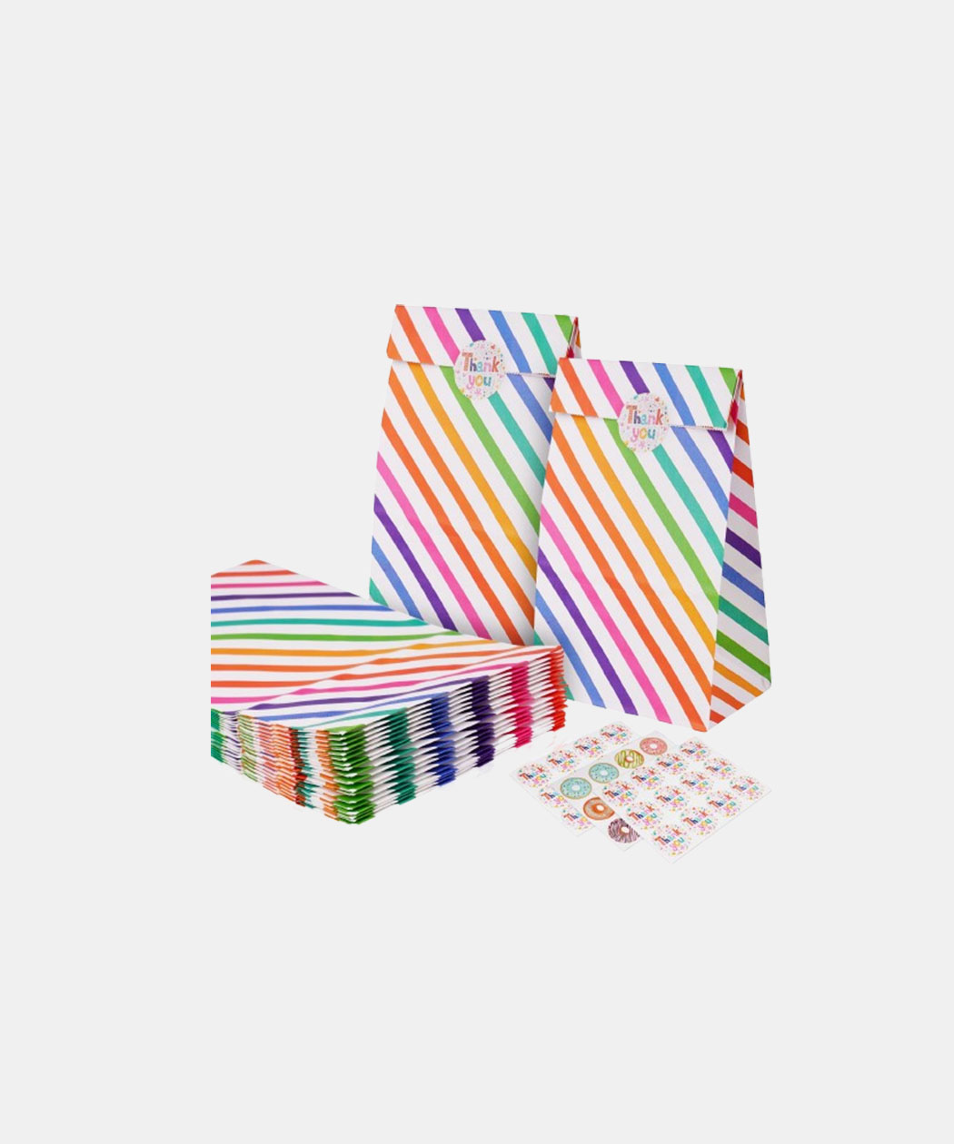 Flintronic Pack of 18 Paper Bags, Gift Bags Children's Birthday Parties with Stickers