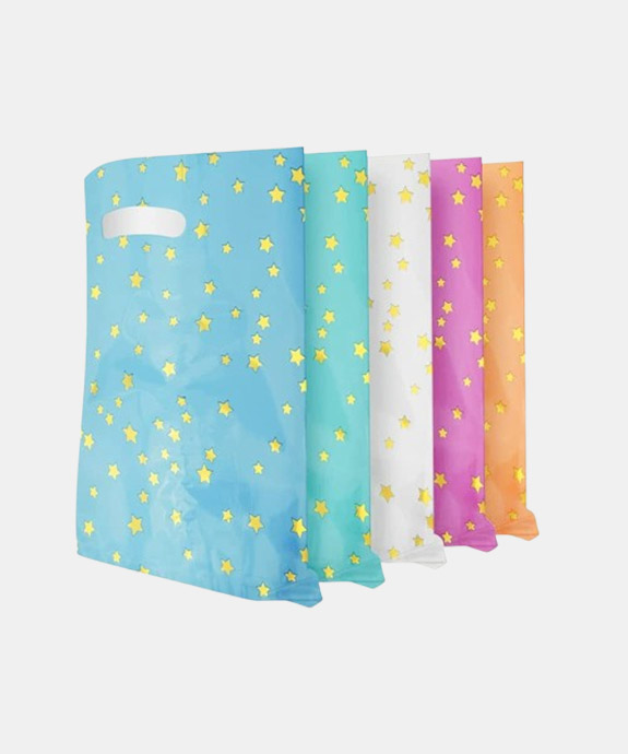 Flintronic 30PCS Party Bags Colorful Pentagram, Plastic Small Gifts Bags