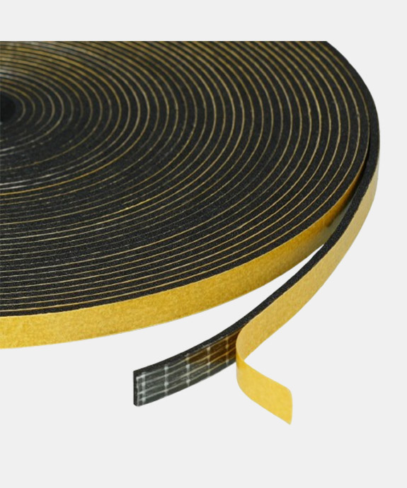 Flintronic 10M Draught Excluder, 6mm(W) x1.5mm(T) Weather  Foam Seal Tape