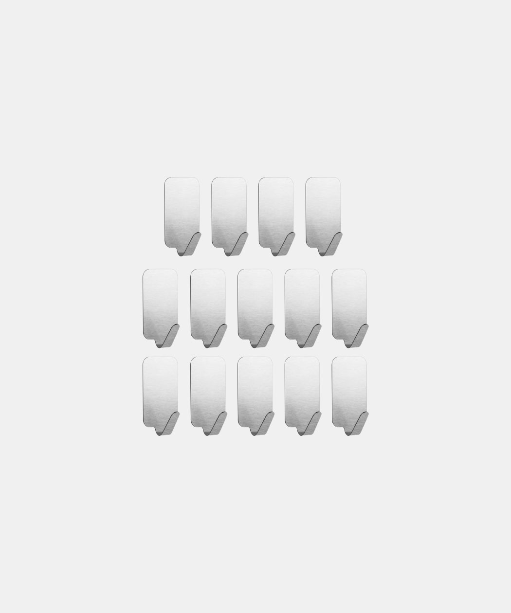 flintronic Self-Adhesive Stainless Steel Hooks, Pack of 14 Towel Hooks