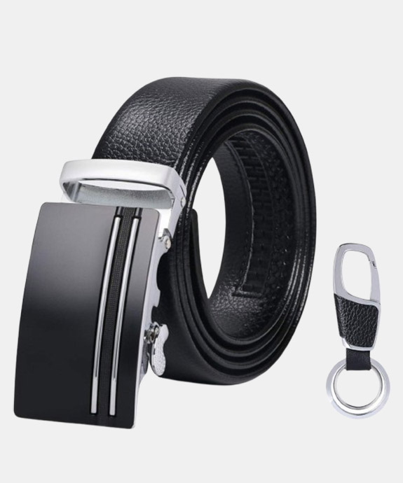 flintronic Men's Belt, Leather, Automatic Ratchet Belt for Men