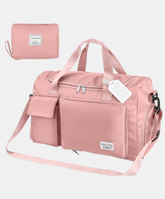 Flintronic Foldable Travel Bag Luggage Bag Large Weekender Overnight Bag