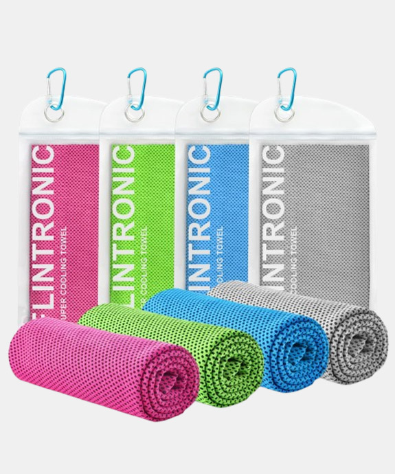 flintronic Cooling Towel 4 Pack (40"x12")