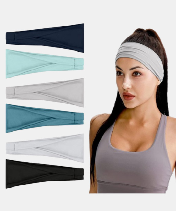 Flintronic Sports Headband, Women's Sweat bands Bandana Scaf