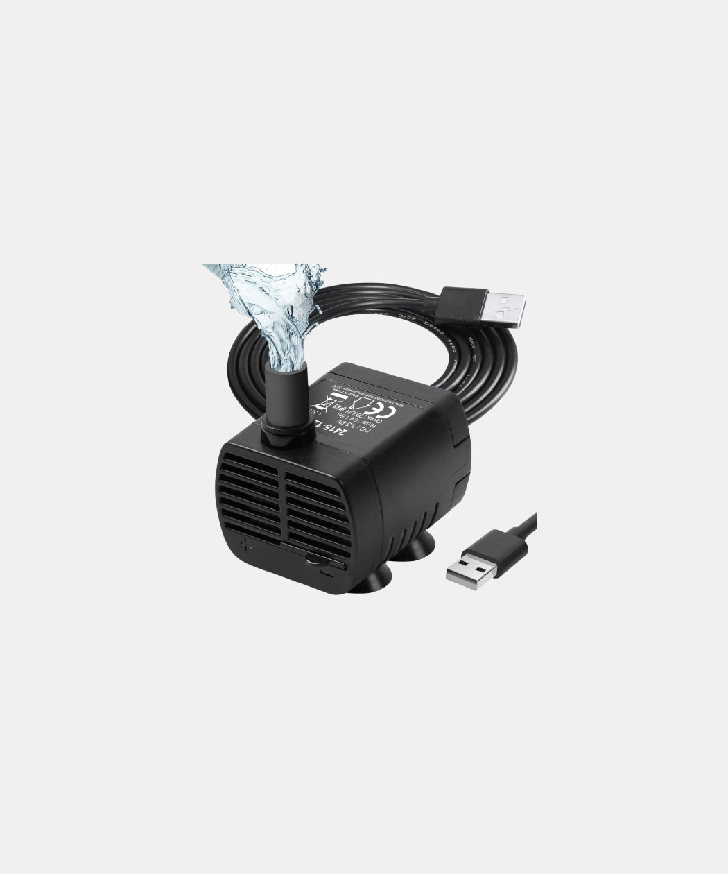 flintronic Submersible Water Pump, 200L/H USB Water Pump for Aquarium