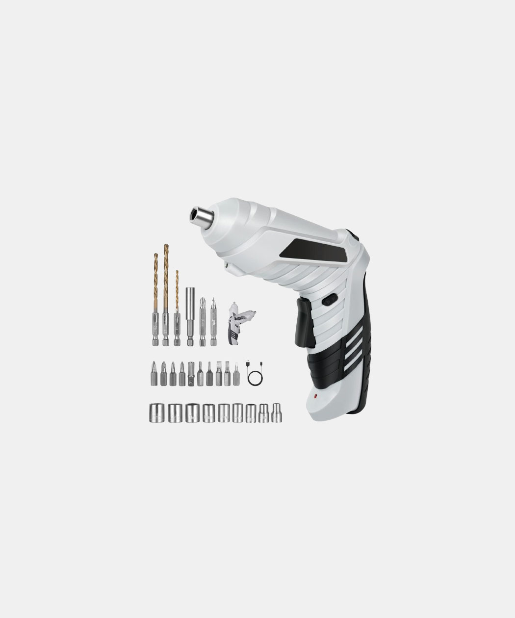 Flintronic Electric Screwdriver Cordless, 3.5N·m Max Torque Electric Screwdriver Kit with 25 Accessories