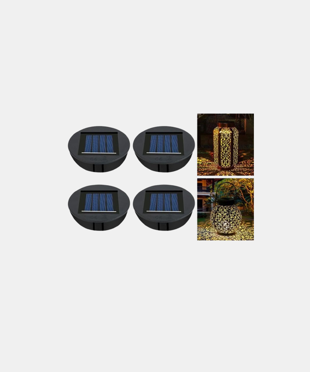 Flintronic 4 PCS 3.15 inch 8CM Solar Lights